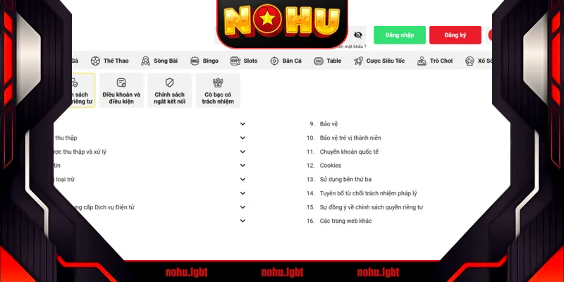 Nội dung chính của Chính sách bảo mật Betvisa Nội dung chính của Chính sách bảo mật Betvisa